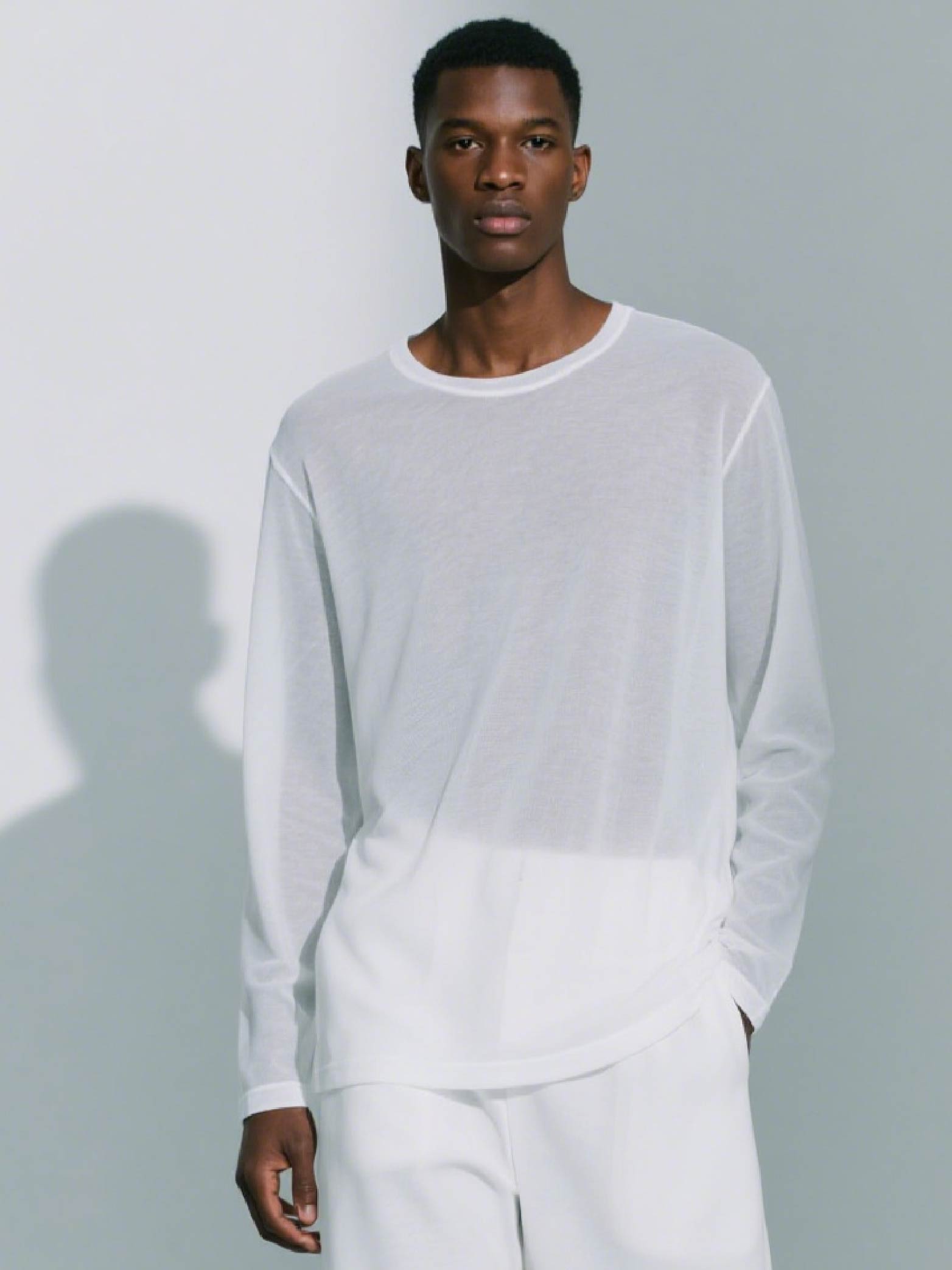 Zen 100% Silk Long Sleeve Top for Men
