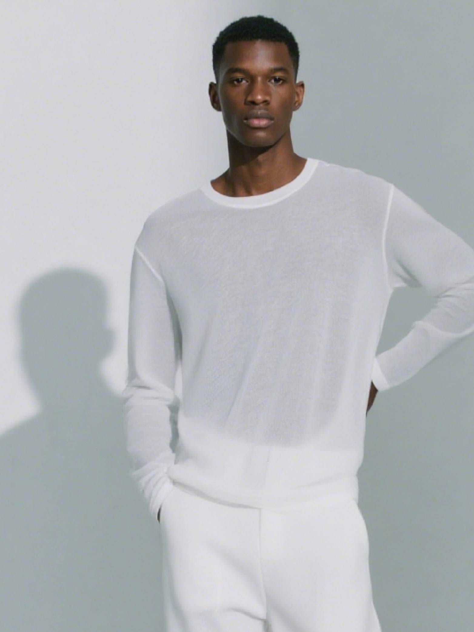 Zen 100% Silk Long Sleeve Top for Men