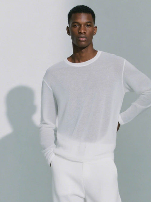 Zen 100% Silk Long Sleeve Top for Men